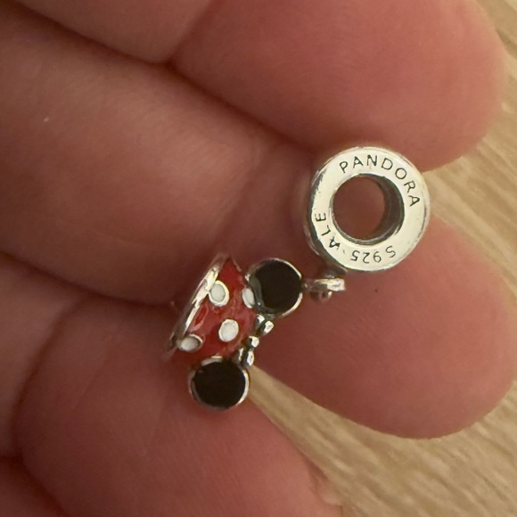 Disney Red and Black Minnie Mouse Charm - Picture 4 of 5